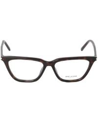 Saint Laurent - Eyewear Sulpice Thin Butterfly Frame Sunglasses - Lyst
