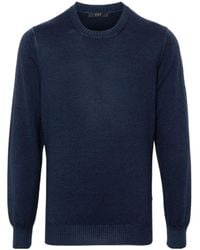 Fay - Logo-Embroidered Crewneck Jumper - Lyst