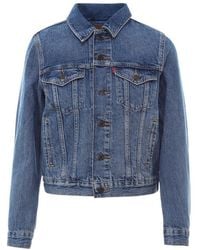 Levi's - Buttoned Denim Trucker Jacket - Lyst