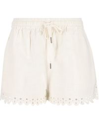 Isabel Marant - Isabel Marant Balyme Broderie-Hem Shorts - Lyst