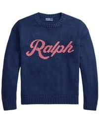 Polo Ralph Lauren - Logo Intarsia Knitted Sweater - Lyst