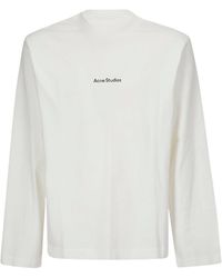 Acne Studios - Logo Detailed Long-Sleeved T-Shirt - Lyst