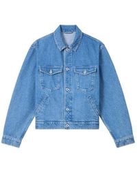 KENZO - 'Boke Flower' Embroidered Trucker Jacket - Lyst