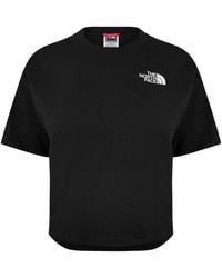 The North Face - Cropped Cotton T-Shirt - Lyst