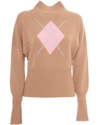 Max Mara - Studio High Neck Long-Sleeved Jumper - Lyst