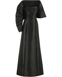 Alberta Ferretti - Square-Neck A-Line Long Dress - Lyst