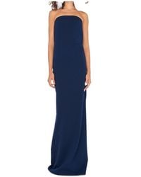 Norma Kamali - Strapless Side Slit Gown - Lyst