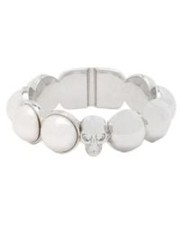 McQueen - Skull Embellished Ring - Lyst