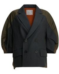 Sacai - Hybrid Oversized Blazer - Lyst