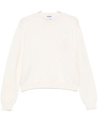 Moschino - Heart-Motif Crew-Neck Sweater - Lyst