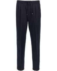 Brunello Cucinelli - Drawstring Straight-Leg Trousers - Lyst