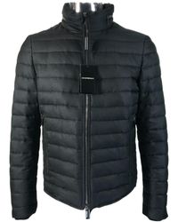 Emporio Armani - Down Jacket With Standing Collar - Lyst