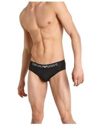 Emporio Armani - Logo Detail Panties - Lyst
