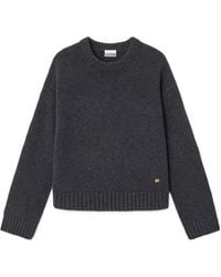 Ganni - Dark Wool Mix Jumper - Lyst