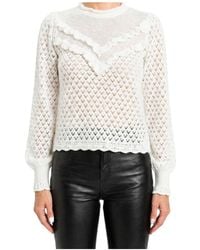 Twinset - Ruffled Long-Sleeved Knitwear - Lyst