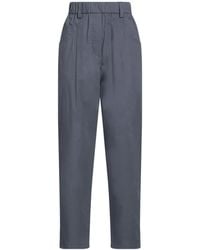 Brunello Cucinelli - Plain Colour Casual Trousers - Lyst