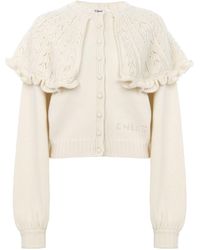Chloé - Wool And Cashmere Long-Sleeved Knitwear - Lyst