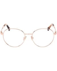 Max Mara - Round-Frame Glasses - Lyst