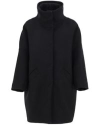 Herno - Snap-Buttoned High Neck Jacket - Lyst