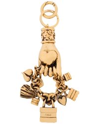Chloé - Chloé Symbols Hand Heart Bag Charm - Lyst