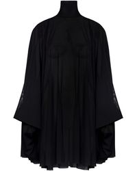 MM6 by Maison Margiela - Semi-Sheer Mini Dress - Lyst