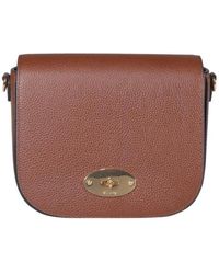 Mulberry - Logo Plaque Foldover Small Crossbody Bag - Lyst