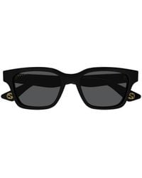 Gucci - Eyewear Rectangular Frame Sunglasses - Lyst