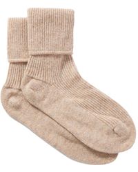 Johnstons of Elgin - Ribbed Cashmere Socks - Lyst
