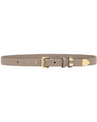 Fendi - Dove Leather Belt - Lyst