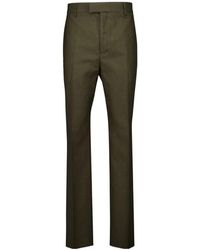 Ferragamo - Ferragamo Flat Front Trousers - Lyst