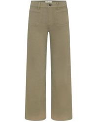 FRAME - Le Slim Palazzo Modernist Pocket Jeans - Lyst