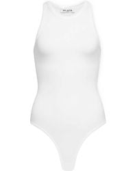 Alaïa - Alaïa Sculpting Rib Jersey Bodysuit - Lyst