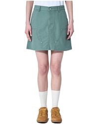Carhartt - Logo-Patch Mini Skirt - Lyst