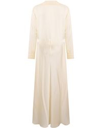 Philosophy Di Lorenzo Serafini - Notched-Lapels Satin-Finish Dress - Lyst