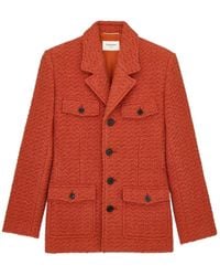 Saint Laurent - Single-Breasted Long-Sleeved Jacket - Lyst