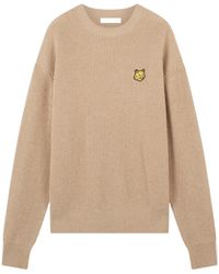 Maison Kitsuné - Maison Kitsuné Fox Patch Knitted Jumper - Lyst