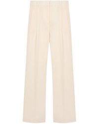 Peserico - High-Waist Flared Pants - Lyst