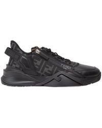 Fendi - Flow Lace-Up Sneakers - Lyst