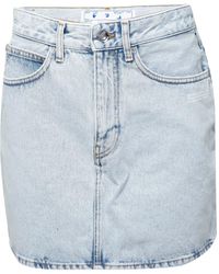 Off-White c/o Virgil Abloh - Corp Mini Denim Skirt - Lyst