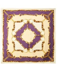 Gucci - Chain Print Square Scarf - Lyst