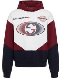 Gucci - Cotton Jersey Hooded Sweatshirt - Lyst