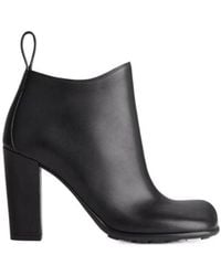 Bottega Veneta - Square Toe Ankle Boots - Lyst
