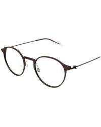 Montblanc - Eyewear Round Frame Glasses - Lyst