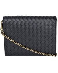 Bottega Veneta - Intrecciato Leather Wallet On A Chain - Lyst