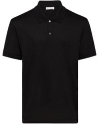 McQueen - Logo Embroidered Polo Shirt - Lyst