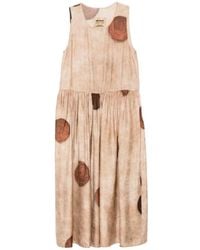 Uma Wang - Polka Dot Midi Dress Gathered Waist - Lyst