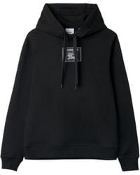 Burberry - Logo Patch Drawstring Hoodie - Lyst