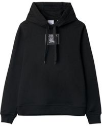 Burberry - Logo Patch Drawstring Hoodie - Lyst