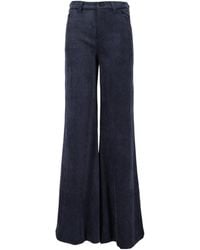 Ermanno Scervino - Glitter-Detail Corduroy Flared Trousers - Lyst