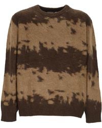 Gramicci - Splatter-Print Crew-Neck Sweater - Lyst